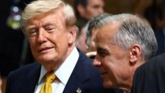 Trump slaps 50% tariffs on Canada and Carney vows to ‘intensify’ trade talks