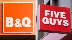 B&Q and Five Guys among firms that paid staff below minimum wage